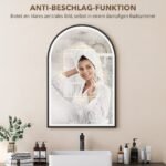 LED vonios veidrodis 60x90 cm su priekiniu/galiniu apšvietimu, atminties funkcija – Paveikslėlis 6