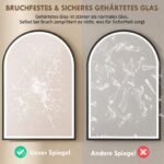LED vonios veidrodis 60x90 cm su priekiniu/galiniu apšvietimu, atminties funkcija – Paveikslėlis 7
