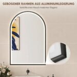 LED vonios veidrodis 60x90 cm su priekiniu/galiniu apšvietimu, atminties funkcija – Paveikslėlis 8