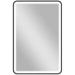 LED vonios veidrodis 90x60 cm su reguliuojamu apšvietimu ir nuo rasojimo