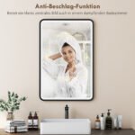 LED vonios veidrodis 90x60 cm su reguliuojamu apšvietimu ir nuo rasojimo – Paveikslėlis 6