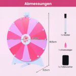Laimės ratas universalus 50 cm skersmens su nuvalomu paviršiumi (Rožinė) – Paveikslėlis 2