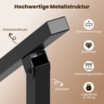 Laiptų turėklas metalinis reguliuojamo kampo lauko (Juoda) – Paveikslėlis 4