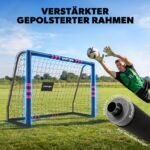Lauko futbolo vartai 180x120 cm su paminkštinimu ir žemės inkarais – Paveikslėlis 5