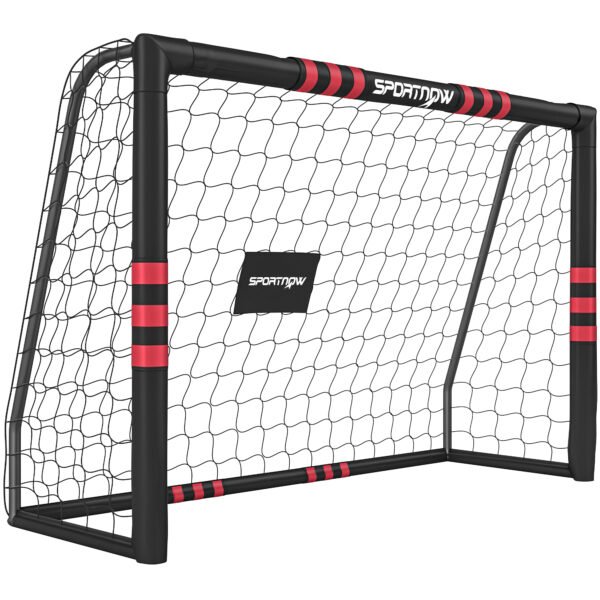 Lauko futbolo vartai 180x120 cm su paminkštinimu ir žemės inkarais