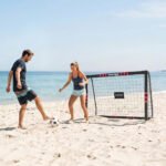Lauko futbolo vartai 180x120 cm su paminkštinimu ir žemės inkarais – Paveikslėlis 8