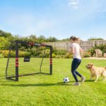 Lauko futbolo vartai 180x120 cm su paminkštinimu ir žemės inkarais – Paveikslėlis 9