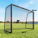 Lauko futbolo vartai 300x200 cm, patvarūs, su paminkštinimu ir tvirtinimu – Paveikslėlis 3
