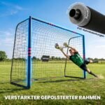 Lauko futbolo vartai 300x200 cm, patvarūs, su paminkštinimu ir tvirtinimu – Paveikslėlis 5