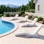 Lauko gultas ergonominis S formos su ratukais (Balta) – Paveikslėlis 3