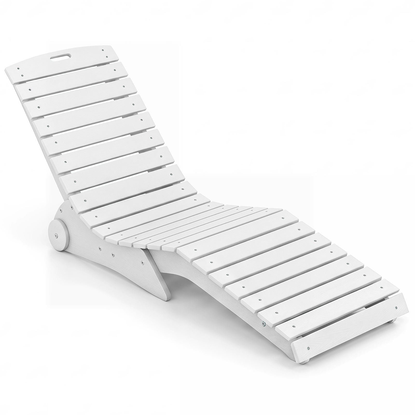 Lauko gultas ergonominis S formos su ratukais (Balta)