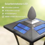 Lauko šviestuvas su gėlių vazonu, saulės energija, 160 cm aukščio – Paveikslėlis 4