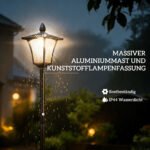 Lauko šviestuvas su gėlių vazonu, saulės energija, 160 cm aukščio – Paveikslėlis 6