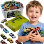 Lenktyninių automobiliukų rinkinys lagaminėlyje