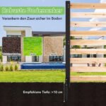 Medinė modulinė tvora su įsmeigiamais kuolais (Natūrali) – Paveikslėlis 5
