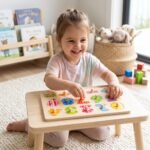 Medinė skaičių dėlionė su matematiniais ženklais – Paveikslėlis 2