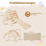 Medinis laipiojimo rinkinys 3-in-1 Montessori vaikams (Natūrali) – Paveikslėlis 2