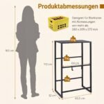 Metalinė gėrimų dėžių lentyna su reguliuojamu pakreipimu ir papildomais skyriais (Juoda) – Paveikslėlis 2
