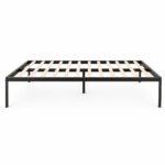 Metalinė lova 190x200 cm su medinėmis grotelėmis – Paveikslėlis 5