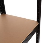 Metalinės sandėliavimo lentynos su 5 reguliuojamomis MDF lentynomis 180x90x40 cm – Paveikslėlis 7