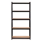 Metalinės sandėliavimo lentynos su 5 reguliuojamomis MDF lentynomis 180x90x40 cm – Paveikslėlis 8