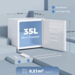 Mini šaldiklis 35 l, reguliuojama temperatūra, keičiama durų kryptis – Paveikslėlis 3