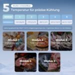 Mini šaldiklis 35 l, reguliuojama temperatūra, keičiama durų kryptis – Paveikslėlis 4