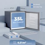 Mini šaldiklis 35 l su reguliuojama temperatūra namams ir kelionėms – Paveikslėlis 3