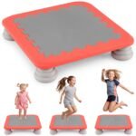 Mini tramplynas vaikams 65 cm (Raudona)