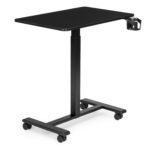 Mobilus biuro stalas su aukščio reguliavimu ir ratukais 70x48 cm – Paveikslėlis 5