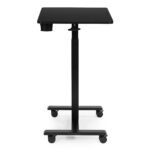 Mobilus biuro stalas su aukščio reguliavimu ir ratukais 70x48 cm – Paveikslėlis 7