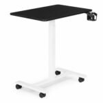 Mobilus stalas su reguliuojamu aukščiu ir juodu 71x48 cm stalviršiu – Paveikslėlis 4