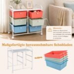 Mobilus vežimėlis su 6 stalčiais ir ratukais (Spalvota) – Paveikslėlis 4