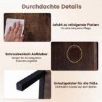 Pastatoma daugiafunkcinė lentyna su 3 lygiais ir 5 atviromis sekcijomis (Ruda) – Paveikslėlis 4