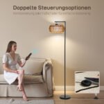 Pastatomas šviestuvas su dvigubu gaubtu, reguliuojamo ryškumo ir 3 spalvų režimų – Paveikslėlis 5