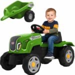 Pedalinis traktorius Claas Terra Maxx su priekaba ir atidaromu variklio dangčiu