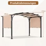 Pergola su reguliuojamu stumdomu stogu (Smėlio) – Paveikslėlis 2