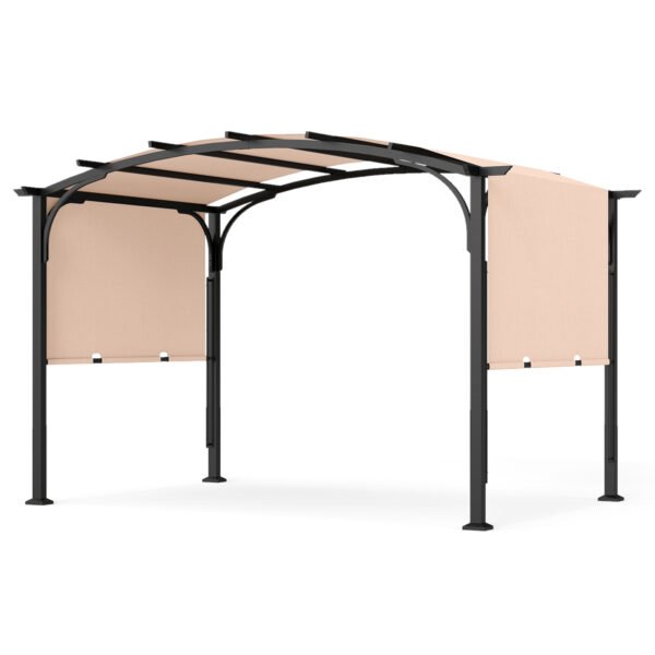 Pergola su reguliuojamu stumdomu stogu (Smėlio)