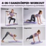 Pilates treniruočių lenta 5 viename, su pasipriešinimo gumomis, sulankstoma – Paveikslėlis 4