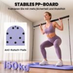 Pilates treniruočių lenta 5 viename, su pasipriešinimo gumomis, sulankstoma – Paveikslėlis 7