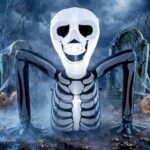 Pripučiamas šliaužiantis skeletas su LED lemputėmis vidaus ir lauko dekoracijai – Paveikslėlis 2