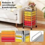 Ratukinis stalčių vežimėlis su 6 lengvai ištraukiamais stalčiais (Įvairiaspalvis) – Paveikslėlis 3