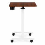 Reguliuojamas mobilus darbo stalas 71x48 cm su rudu stalviršiu – Paveikslėlis 7