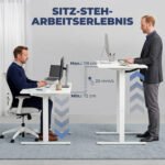 Reguliuojamo aukščio stalas su atminties funkcija ir 2 kabelių angomis – Paveikslėlis 4