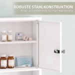 Sieninė trijų lygių vaistų spintelė su kodu ir raktu – Paveikslėlis 7