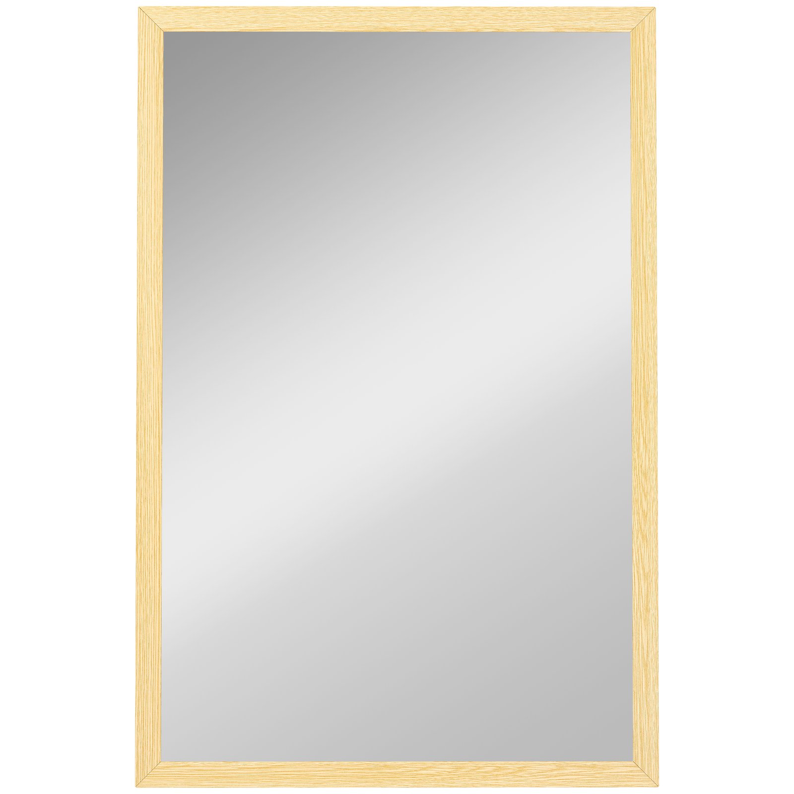 Sieninis veidrodis stačiakampis su MDF rėmu 40 x 60 cm kabinamas horizontaliai ir vertikaliai