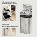 Šiukšliadėžė automatinė sensorinė 30 l nerūdijančio plieno – Paveikslėlis 6