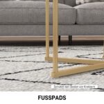 Šoninių staliukų komplektas, modernūs, sujungiami, marmuro imitacijos stalviršiais – Paveikslėlis 6