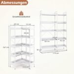 Stovas universalus 5 lygių modulinis su reguliuojama forma (Balta) – Paveikslėlis 2