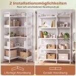 Stovas universalus 5 lygių modulinis su reguliuojama forma (Balta) – Paveikslėlis 3